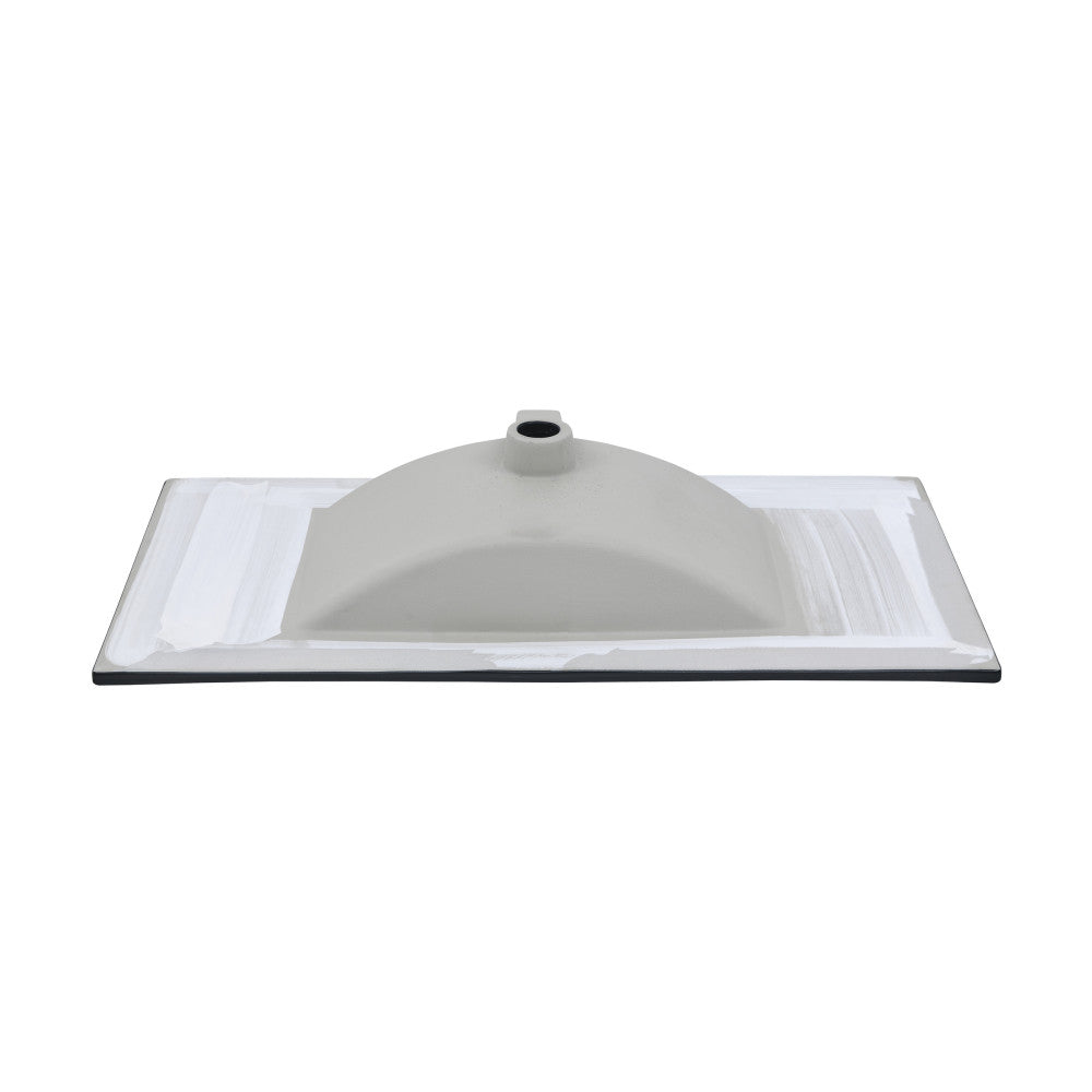 36" Ceramic Vanity Top with Three Faucet Holes in Matte Black