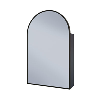 Porte 20 x 30 Arched Recessed/Wall Mount Medicine Cabinet with Mirror in Black