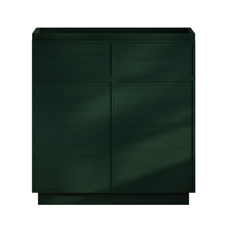 St. Tropez 36" Freestanding Bathroom Vanity Cabinet without Top in Green Oak