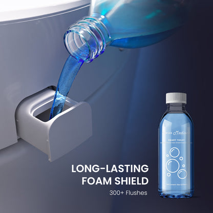 Viro V20 Smart Toilet 12” Rough-in ADA Height in Glossy White with Foam Shield, Integrated Tank, Auto Open/Close, Foot Sensor