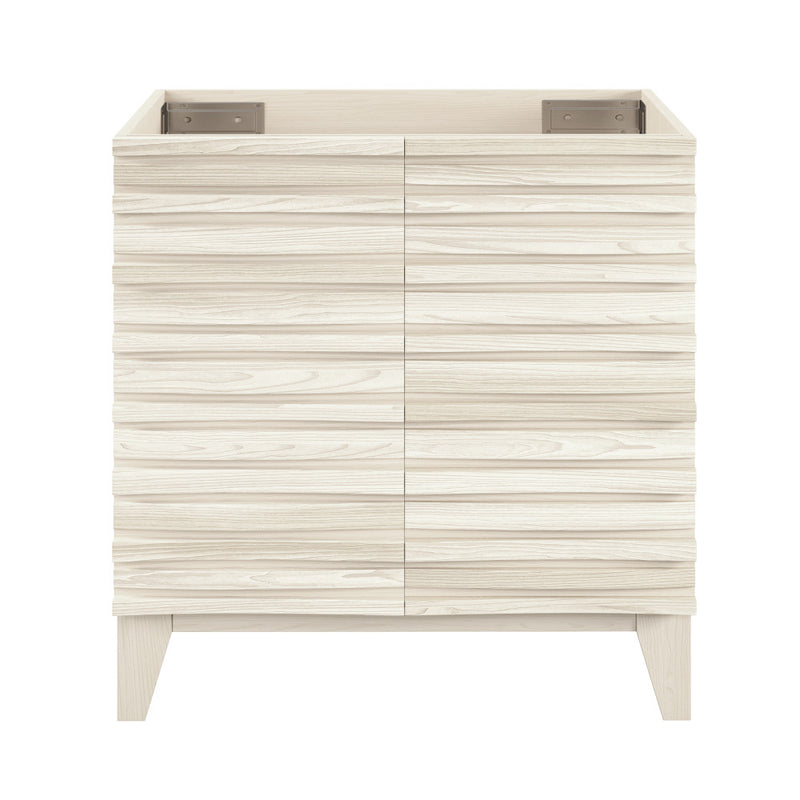 Cascade 30" Freestanding Bathroom Vanity Cabinet without Top in White Oak