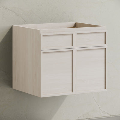 St. Tropez 24" Wall-Mounted Bathroom Vanity Cabinet without Top in White Oak