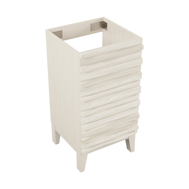 Cascade 18" Freestanding Bathroom Vanity Cabinet without Top in White Oak