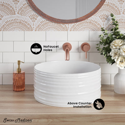 Adour 16'' Vessels Sink in White