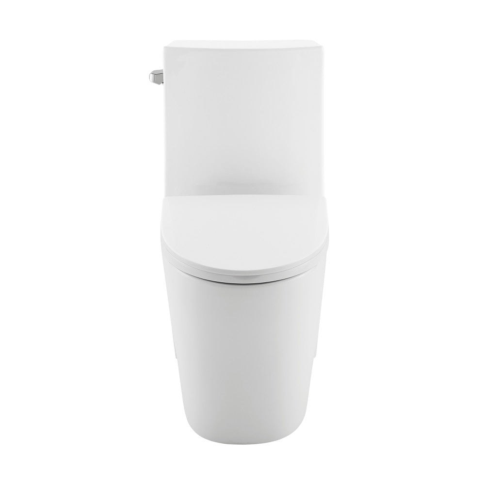 St. Tropez One-Piece 10" Rough-in 1.28 GPF Left Flush Elongated Toilet in Glossy White (6 - Pack)
