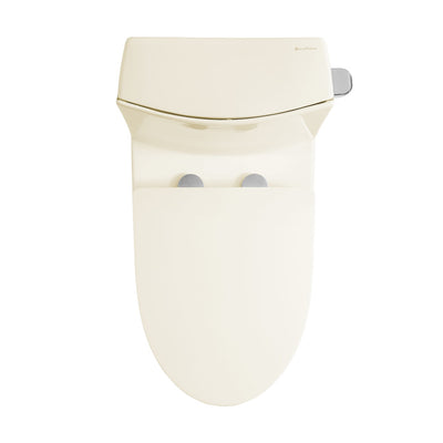 St. Tropez One-Piece 14" Rough-in 1.28 GPF Right-Hand Vortex Flush Elongated Toilet in Glossy Bisque