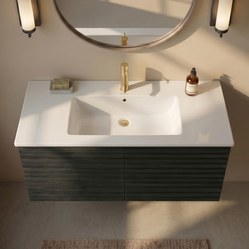Voltaire 37 Vanity Top Sink with Single Faucet Hole