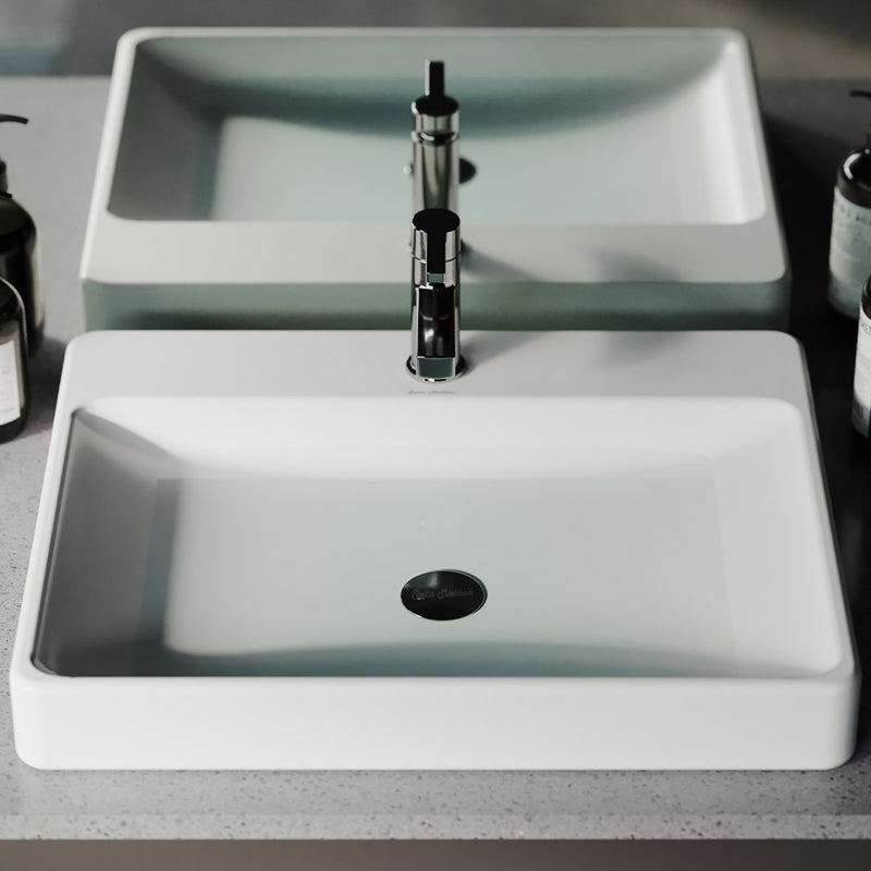 Carre Large Rectangle Vessel Sink