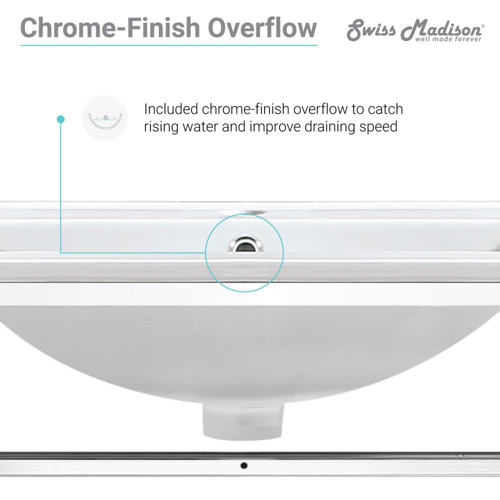 48-inch wall-mount bathroom vanity with open shelf and chrome metal frame.