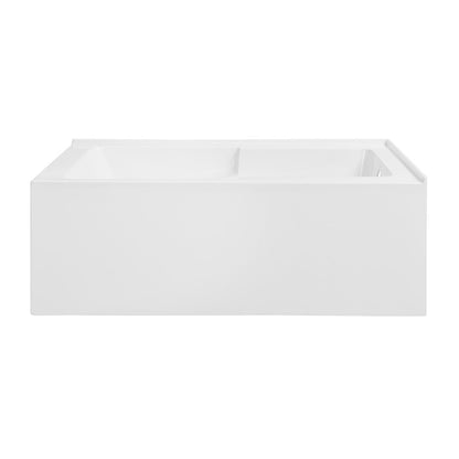 Voltaire 60 x 32 Right Hand Drain Drain Alcove Tub with Corner Apron