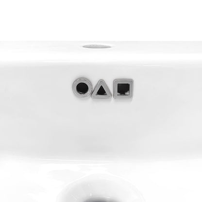 St. Tropez 36" Rectangle Wall-Mounted Sink with Left Side Faucet Mount