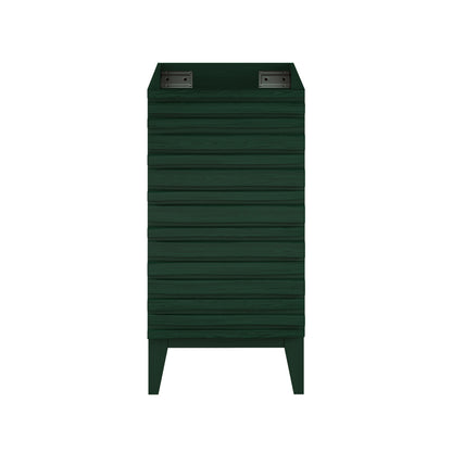Cascade 18" Freestanding Bathroom Vanity Cabinet without Top in Green Oak