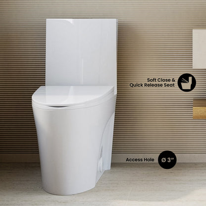 St. Tropez One-Piece Elongated Toilet Vortex Dual-Flush 1.1/1.6 gpf (6 - Pack)