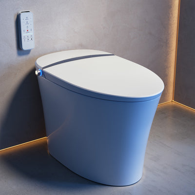 Viro Smart Tankless Elongated Toilet and Bidet, Touchless Vortex Dual-Flush 1.1/1.6 gpf