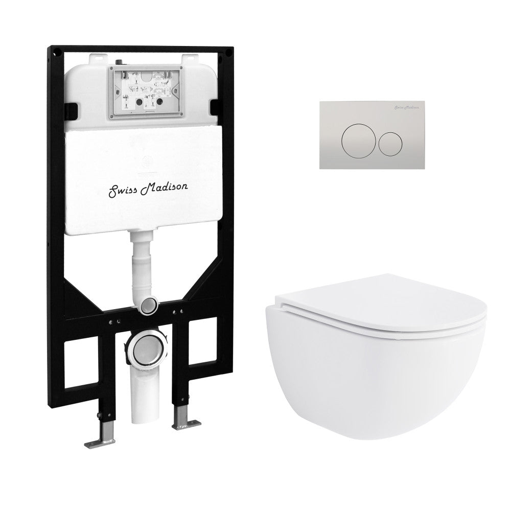 St. Tropez Wall Hung Toilet Bundle (SM-WT449, SM-WC424, SM-WC001C)