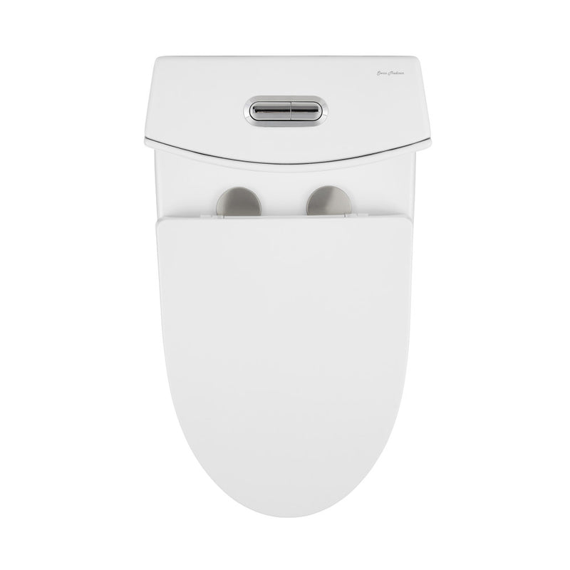 St. Tropez One-Piece Elongated Toilet Vortex Dual-Flush 1.1/1.6 gpf (6 - Pack)