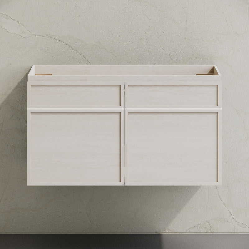 St. Tropez 36" Wall-Mounted Bathroom Vanity Cabinet without Top in White Oak