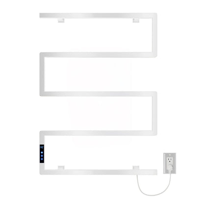Voltaire 5-Bar Electric Towel Warmer in Matte White