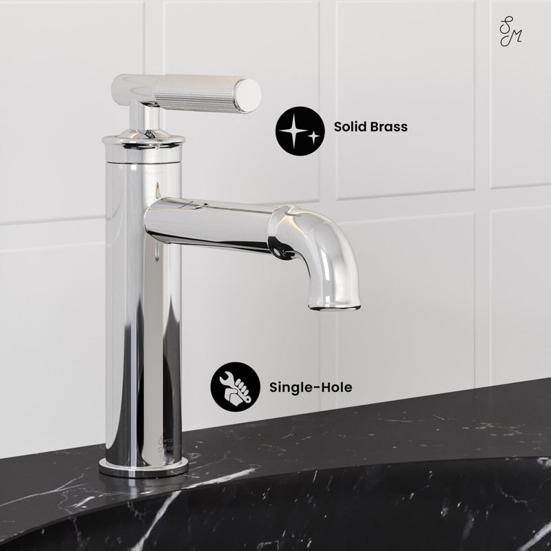 Avallon Single Hole, Single-Handle Sleek, Bathroom Faucet in Chrome