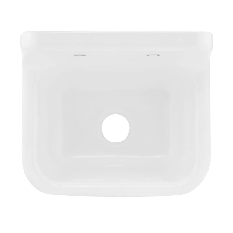 Loire 22" Cast Iron Rectangle Wall-Mounted Sink in Glossy Lavender