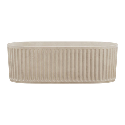 Delice 67" Freestanding Concrete Bathtub in Sand, Drain Included