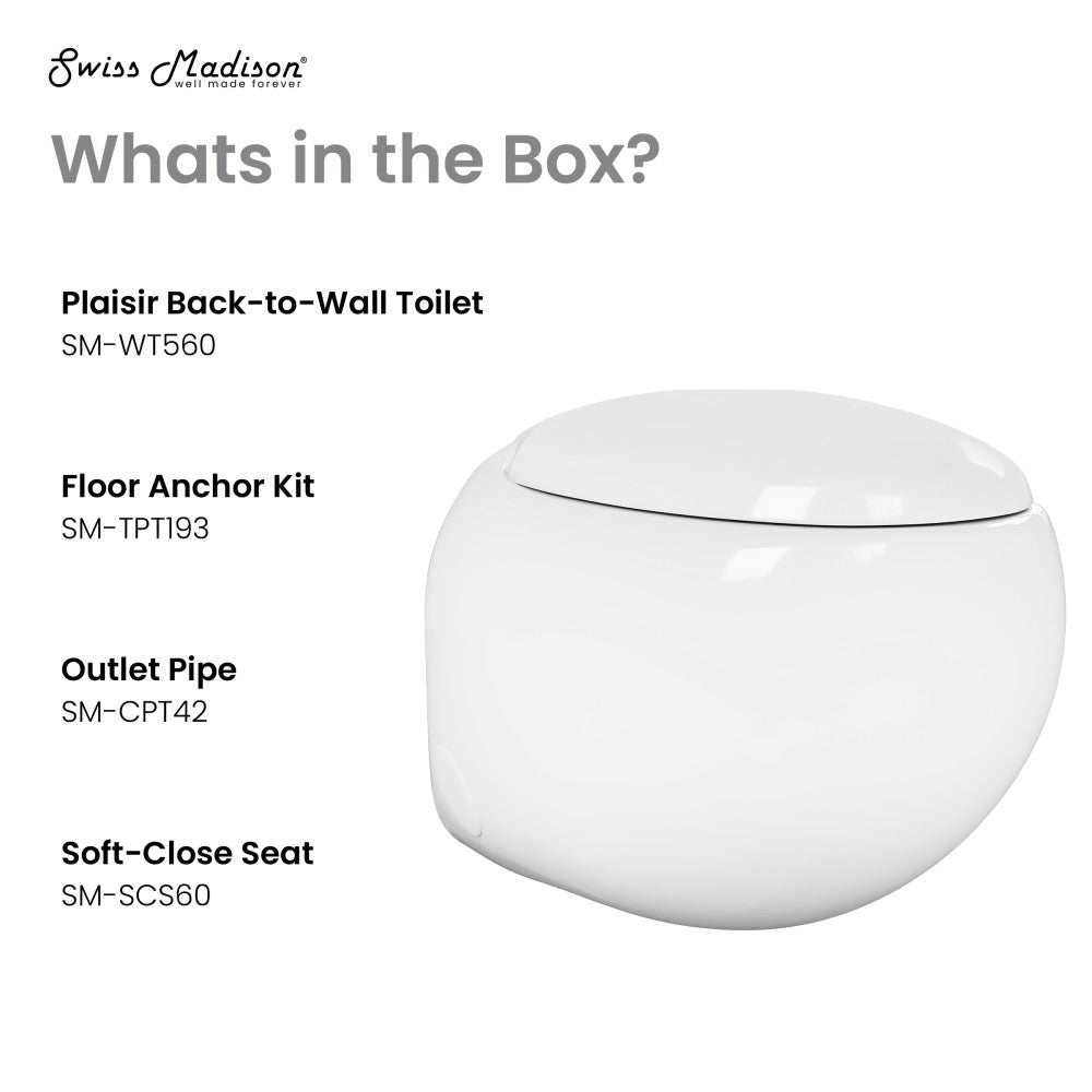 Compact back-to-wall toilet with soft-close seat and smooth curved design.