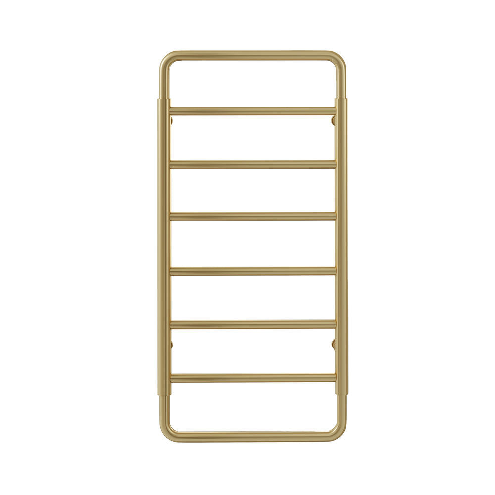 Ivy 8-Bar Electric Towel Warmer in Brushed Gold