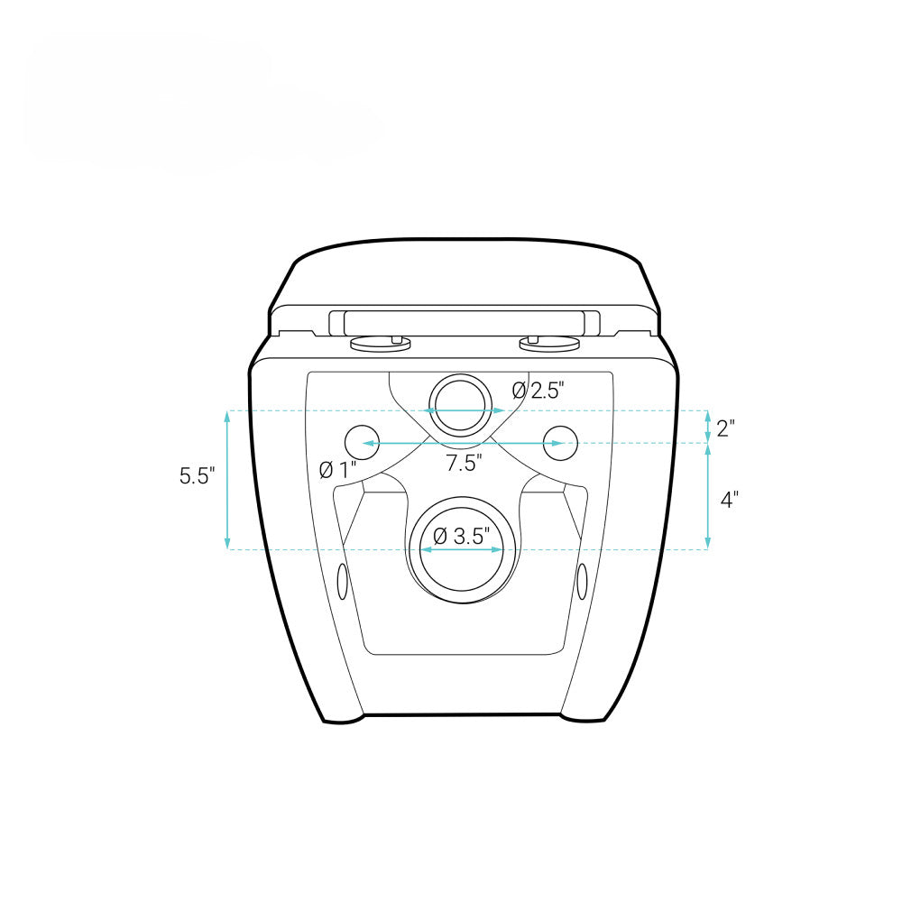 Ivy Wall Hung Elongated Toilet Bowl, Black Hardware