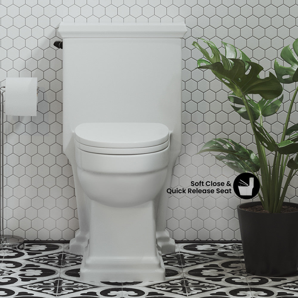 Voltaire One-Piece Elongated Toilet Side Flush 1.28 gpf