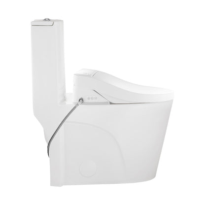St. Tropez One-Piece Elongated Toilet Vortex Dual-Flush 1.1/1.6 gpf with Smart Seat Bidet