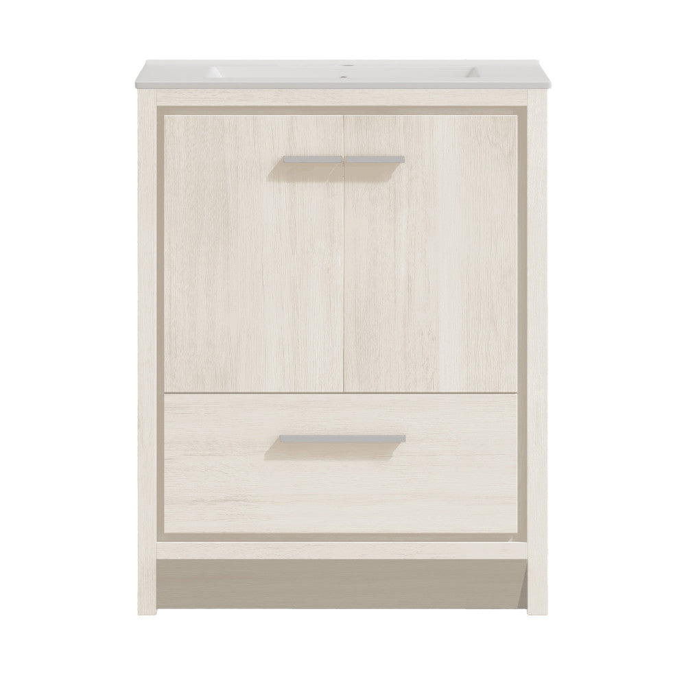 Virage 30" Freestanding Bathroom Vanity in White Oak