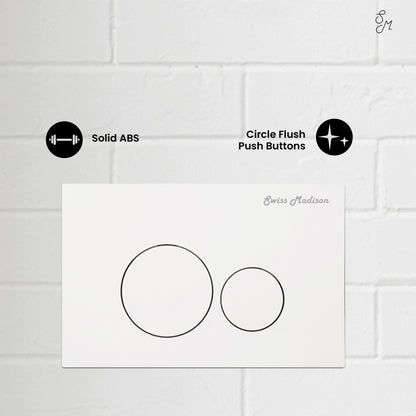 Monaco Wall Mount Actuator Flush Push Button Plate