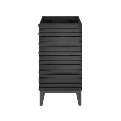 Cascade 18" Bathroom Vanity in Black - Cabinet
