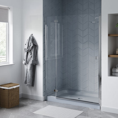 Voltaire 60" x 36" Single-Threshold, Center Drain, Shower Base in Gray