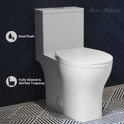 Sublime III One-Piece Round Toilet Vortex™ Dual-Flush 0.95/1.26 gpf