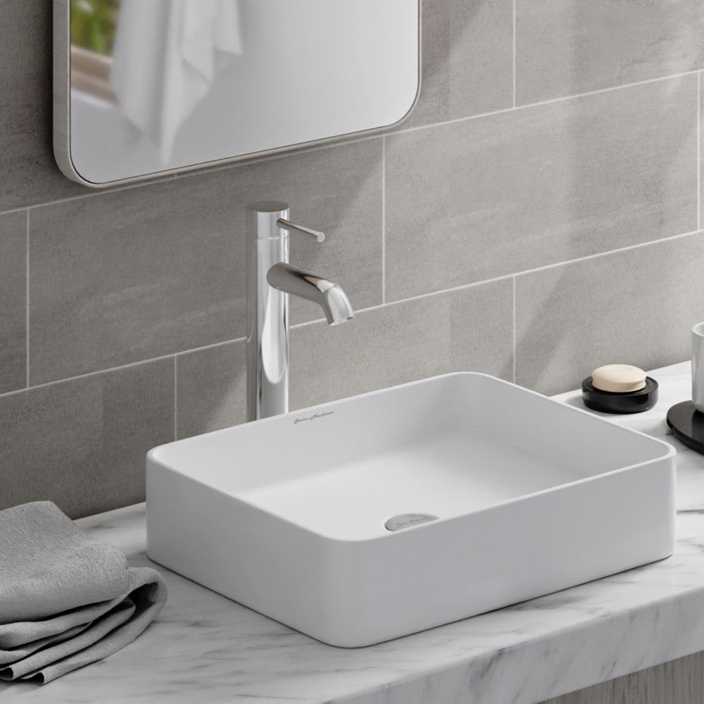 Concorde 19 Rectangle Ceramic Vessel Sink