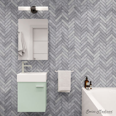 Colmer 18" Wall-Mounted Bathroom Vanity in Mint