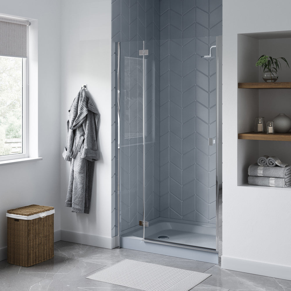 Voltaire 60" x 36" Single-Threshold, Left-Hand Drain, Shower Base in Gray