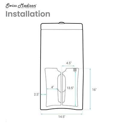 Monaco One-Piece Elongated Toilet Dual Flush 1.1/1.6 gpf with 10" Rough in