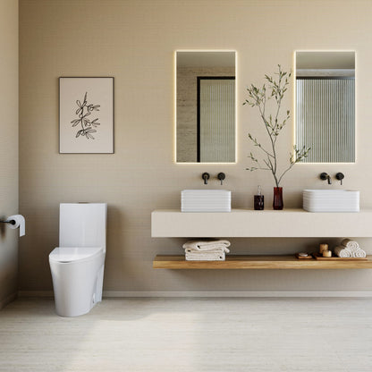 St. Tropez One-Piece Elongated Toilet Vortex Dual-Flush 1.1/1.6 gpf (6 - Pack)