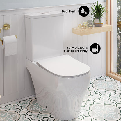 Lune Two-Piece Elongated Toilet Dual-Flush 1.1/1.6 gpf