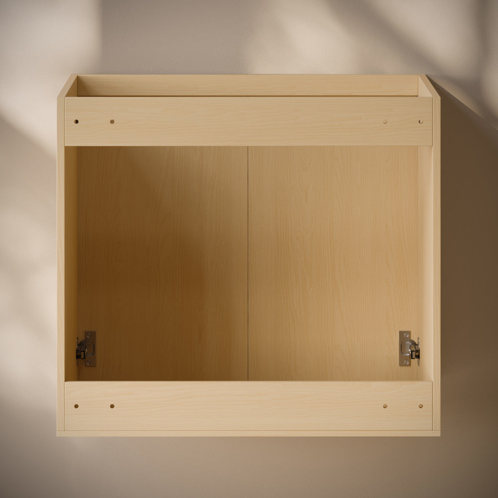 Cascade 24" Wall-Mounted Bathroom Vanity Cabinet without Top in Natural Oak