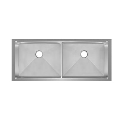 Rivage 45 x 19 Dual Basin Undermount Kitchen Workstation Sink