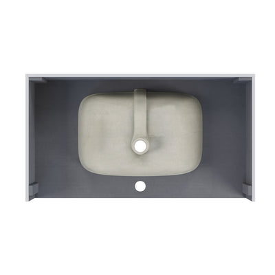 Avancer 36'' Wall Mount Sink In Black Marquina