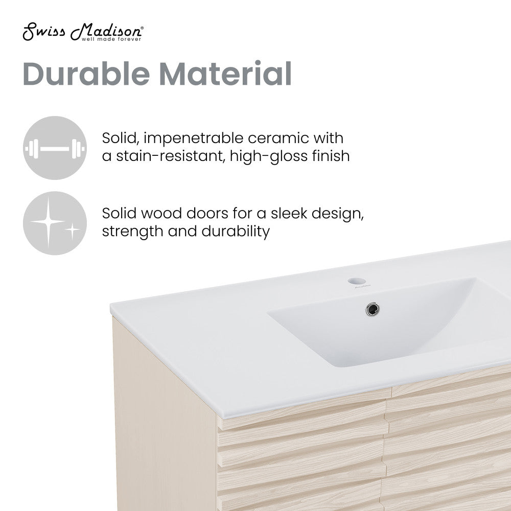 Cascade 36'' Bathroom Vanity in White