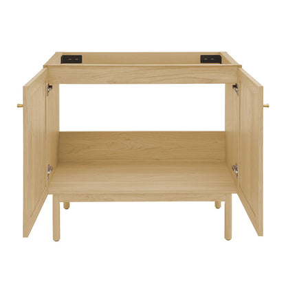 Classe 36" Freestanding Bathroom Vanity Cabinet without Top in Natural Oak