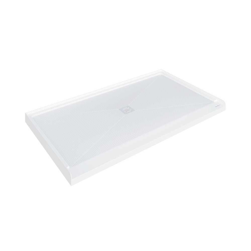 Alliance 64 x 36 ADA Shower Pan Base with Center Drain in Glossy White