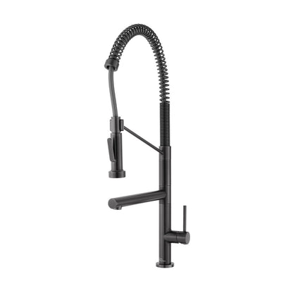 Nouvet Single Handle, Pull-Down Kitchen Faucet with Pot Filler in Gunmetal Gray