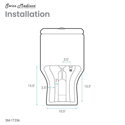 Carre One-Piece Square Toilet Dual-Flush 1.1/1.6 gpf