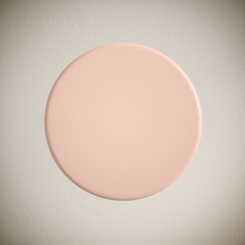 Lisse Concrete Bathroom Sink Non-Overflow Pop Up Drain in Matte Blush